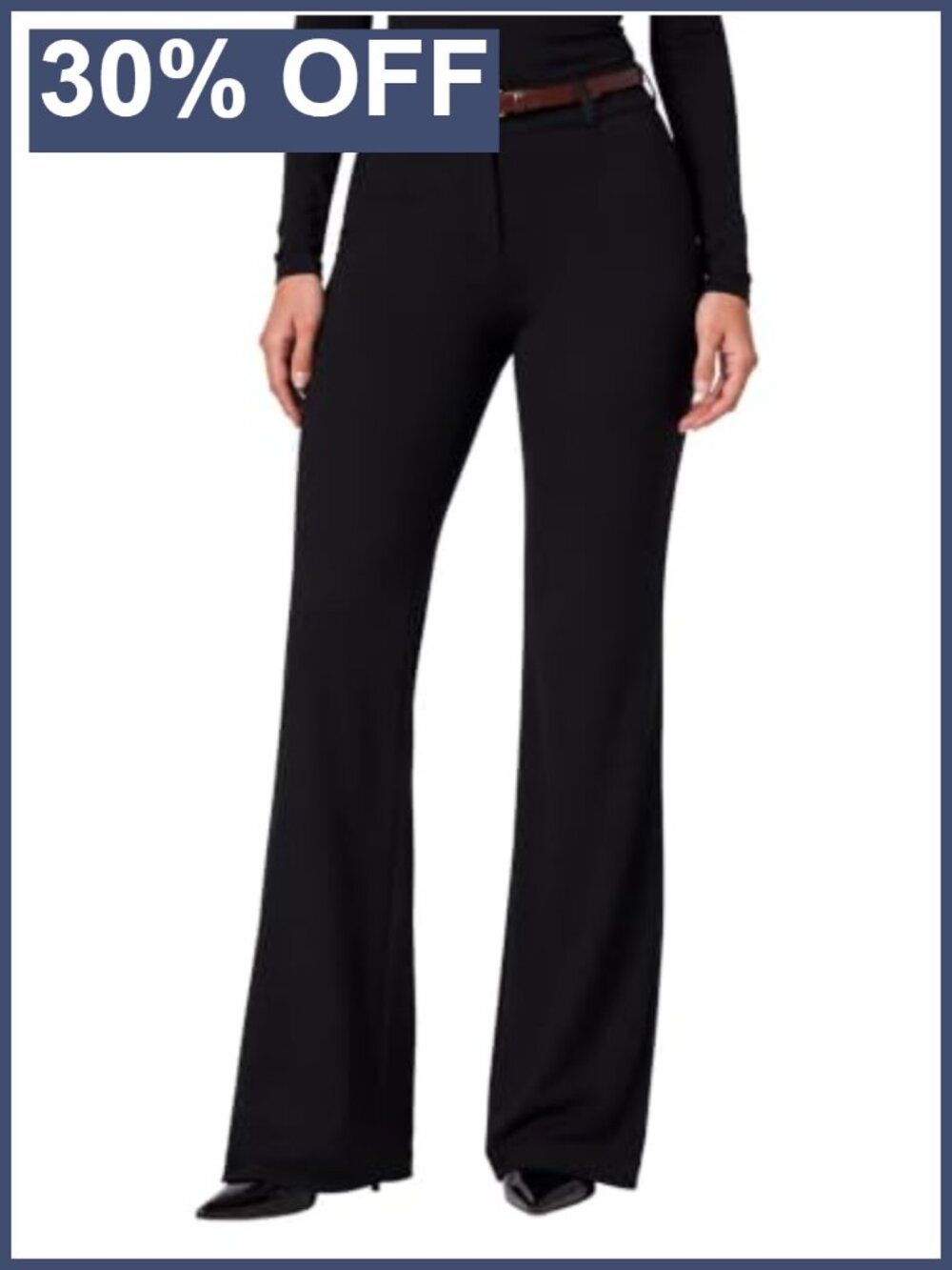 Sunzel Mini Flare Dress Pants Hidden Butt Scrunch High Rise Bootcut Trousers